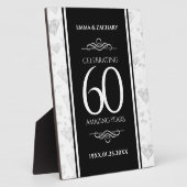 Elegant 60th Diamond Wedding Jubileum Fotoplaat (Zijkant)