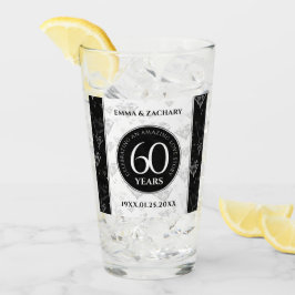 Elegant 60th Diamond Wedding Jubileum Glas