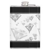 Elegant 60th Diamond Wedding Jubileum Heupfles (Achterkant)