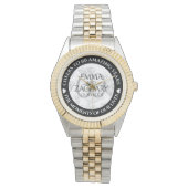 Elegant 60th Diamond Wedding Jubileum Horloge (Voorkant)