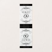 Elegant 60th Diamond Wedding Jubileum Kaart (Buitenkant ongevouwen)