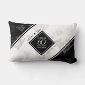 Elegant 60th Diamond Wedding Jubileum Kussen (Achterkant)