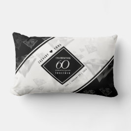 Elegant 60th Diamond Wedding Jubileum Kussen