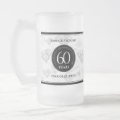 Elegant 60th Diamond Wedding Jubileum Matglas Bierpul (Links)