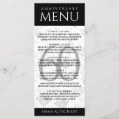 Elegant 60th Diamond Wedding Jubileum Menu (Voorkant)