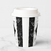 Elegant 60th Diamond Wedding Jubileum Papieren Bekers (Rechts)