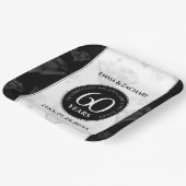 Elegant 60th Diamond Wedding Jubileum Papieren Bordje (Gebogen)