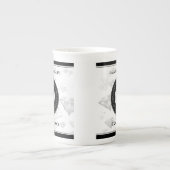 Elegant 60th Diamond Wedding Jubileum Porselein Kop (Voorkant)