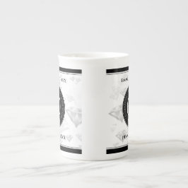 Elegant 60th Diamond Wedding Jubileum Porselein Kop