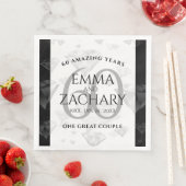 Elegant 60th Diamond Wedding Jubileum Servet (Insitu)