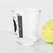 Elegant 60th Diamond Wedding Jubileum Shot Glas (Rechts)