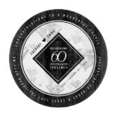 Elegant 60th Diamond Wedding Jubileum Snijplank (Voorkant)