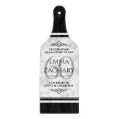 Elegant 60th Diamond Wedding Jubileum Snijplank (Voorkant)