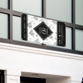 Elegant 60th Diamond Wedding Jubileum Spandoek (Buitenkant Gebouw)