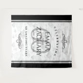 Elegant 60th Diamond Wedding Jubileum Wandkleed (Voorkant (horizontaal))