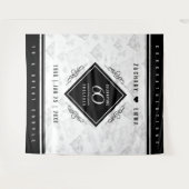 Elegant 60th Diamond Wedding Jubileum Wandkleed (Voorkant (horizontaal))