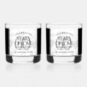 Elegant 60th Diamond Wedding Jubileum Whisky Glas (Voorkant)