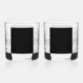 Elegant 60th Diamond Wedding Jubileum Whisky Glas (Rechts)