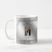 Elegant 60th Wedding Jubileum Foto koffie Mok (Links)