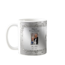Elegant 60th Wedding Jubileum Foto koffie Mok