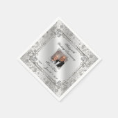 Elegant 60th Wedding Jubileum Paper Napkin Servetten (Hoek)