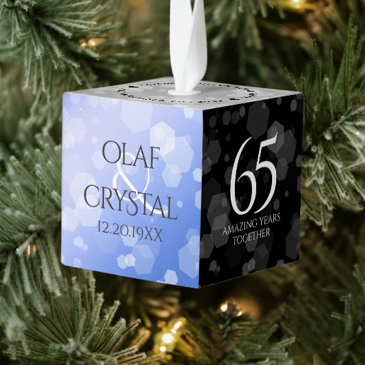 Elegant 65th Blue Sapphire Wedding Jubileum Decoratie (Boom)