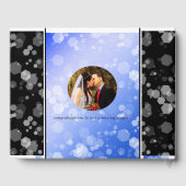 Elegant 65th Blue Sapphire Wedding Jubileum Gastenboek (Achterkant)