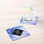 Elegant 65th Blue Sapphire Wedding Jubileum Kartonnen Onderzetters (Insitu)