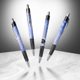 Elegant 65th Blue Sapphire Wedding Jubileum Pen