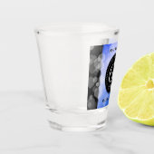 Elegant 65th Blue Sapphire Wedding Jubileum Shot Glas (Links)