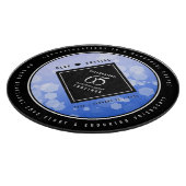 Elegant 65th Blue Sapphire Wedding Jubileum Snijplank (Hoek)