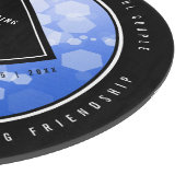 Elegant 65th Blue Sapphire Wedding Jubileum Snijplank (Hoek)