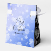 Elegant 65th Sapphire Wedding Jubileum Bedankdoosjes (Achterkant)