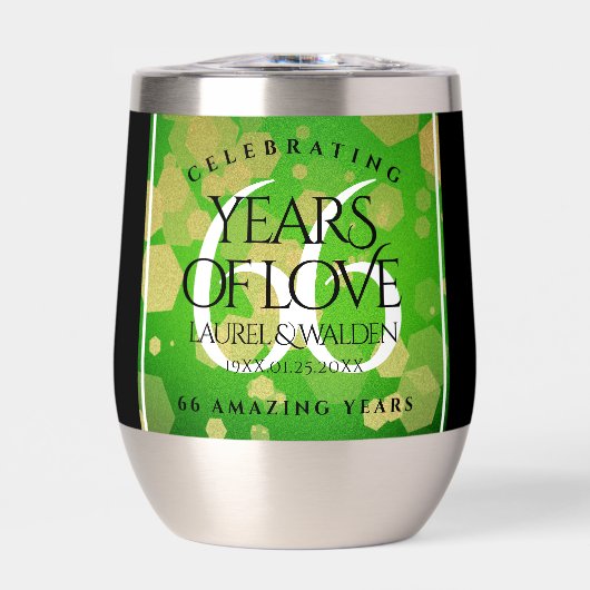 Elegant 66th Titanite Wedding Jubileum (Voorkant)