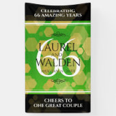 Elegant 66th Titanite Wedding Jubileum Banner