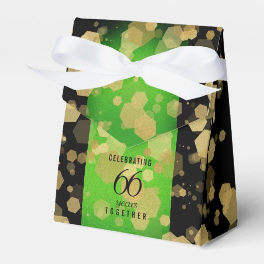 Elegant 66th Titanite Wedding Jubileum Bedankdoosjes (Voorkant Zijde)