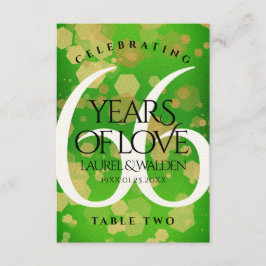 Elegant 66th Titanite Wedding Jubileum Bedankkaart
