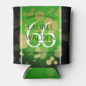 Elegant 66th Titanite Wedding Jubileum Blikjeskoeler (Voorkant)