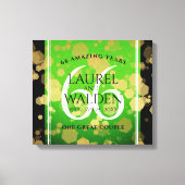 Elegant 66th Titanite Wedding Jubileum Canvas Afdruk (Voorkant)