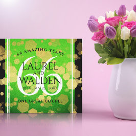 Elegant 66th Titanite Wedding Jubileum Canvas Afdruk