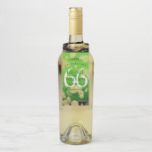 Elegant 66th Titanite Wedding Jubileum Flessenhanger (Op fles)