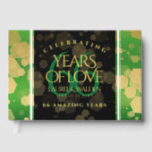 Elegant 66th Titanite Wedding Jubileum Gastenboek (Voorkant)