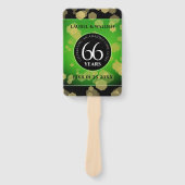 Elegant 66th Titanite Wedding Jubileum Handwaaier (Voorkant)