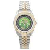 Elegant 66th Titanite Wedding Jubileum Horloge (Voorkant)