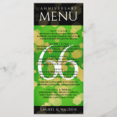 Elegant 66th Titanite Wedding Jubileum Menu (Voorkant)