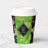 Elegant 66th Titanite Wedding Jubileum Papieren Bekers (Voorkant)