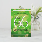 Elegant 66th Titanite Wedding Jubileum Save The Date (Staand voorkant)