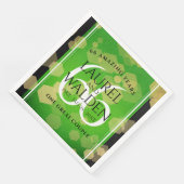 Elegant 66th Titanite Wedding Jubileum Servet (Hoek)