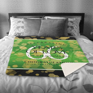 Elegant 66th Titanite Wedding Jubileum Sherpa Deken