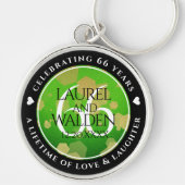 Elegant 66th Titanite Wedding Jubileum Sleutelhanger (Voorkant)